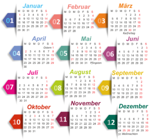 Calendrier Osez l'Odyssée
