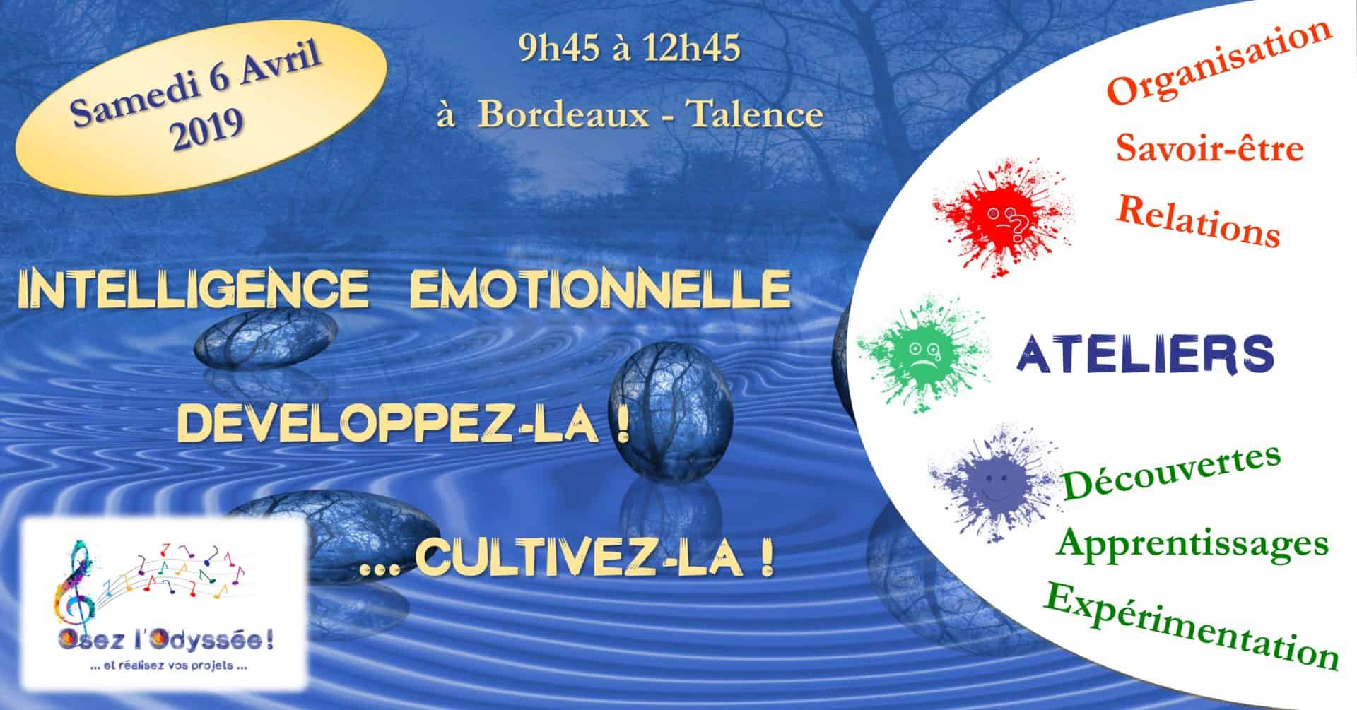 Intelligence émotionnelle Osez l'Odyssée 2019 03 Atelier Développement personnel à Bordeaux